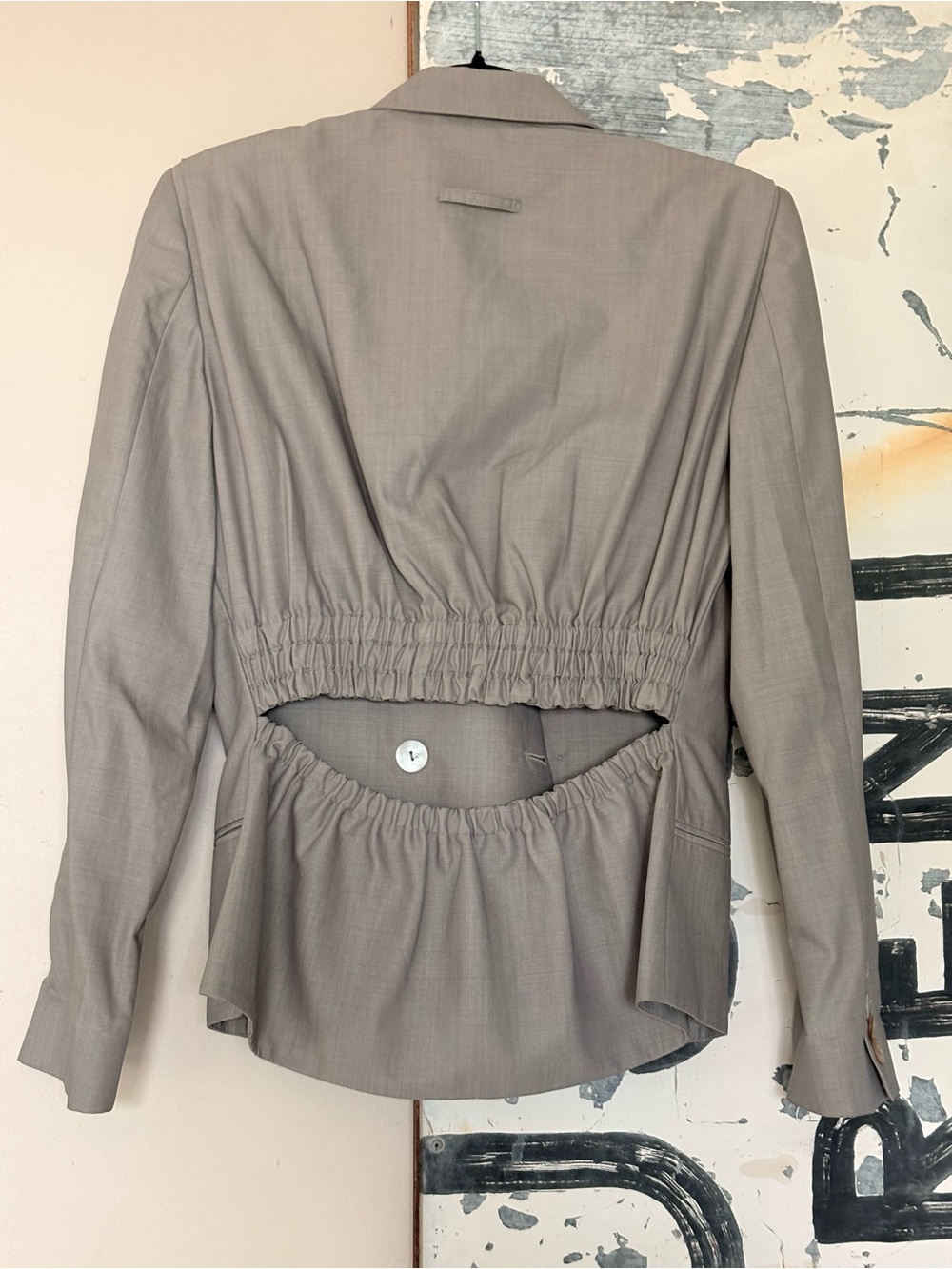 Vintage Jean Paul Gaultier open-back blazer late 90’s runway